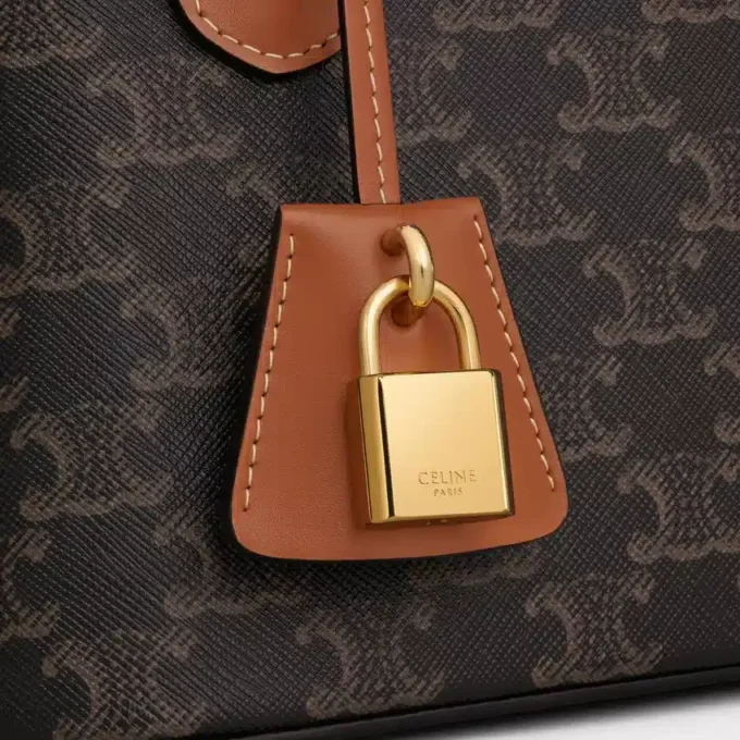 Teen Honorine-tas van Triomphe Canvas en kalfsleer