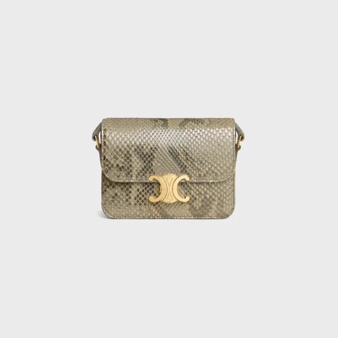 Teen Triomphe-tas in parelmoer python
