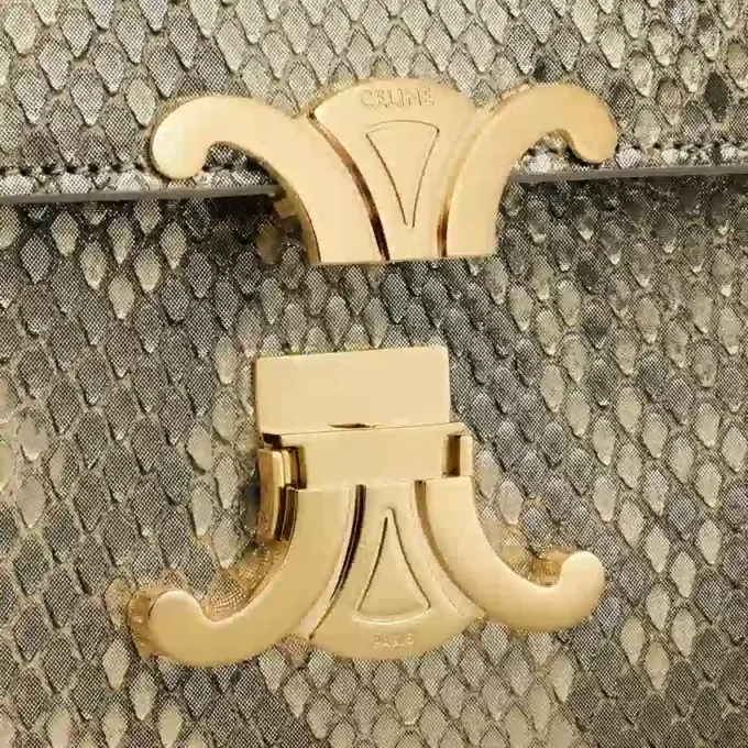 Teen Triomphe-tas in parelmoer python