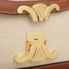 Teen Triomphe-tas van textiel en kalfsleer