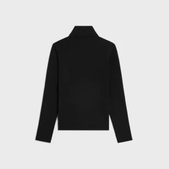 Top met hoge hals van sportief katoenjersey