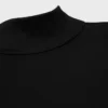 Top met hoge hals van sportief katoenjersey