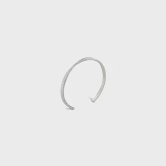 Torsion-armband in witgoud en diamanten