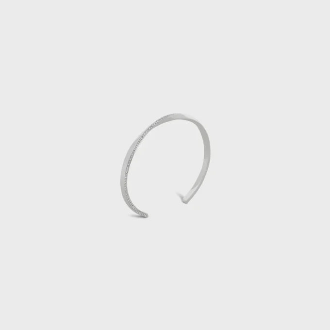 Torsion-armband in witgoud en diamanten