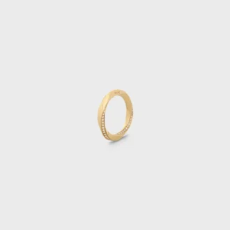 Torsion-ring in geelgoud en diamanten