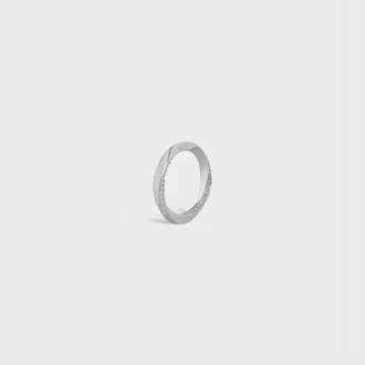Torsion-ring in witgoud en diamanten