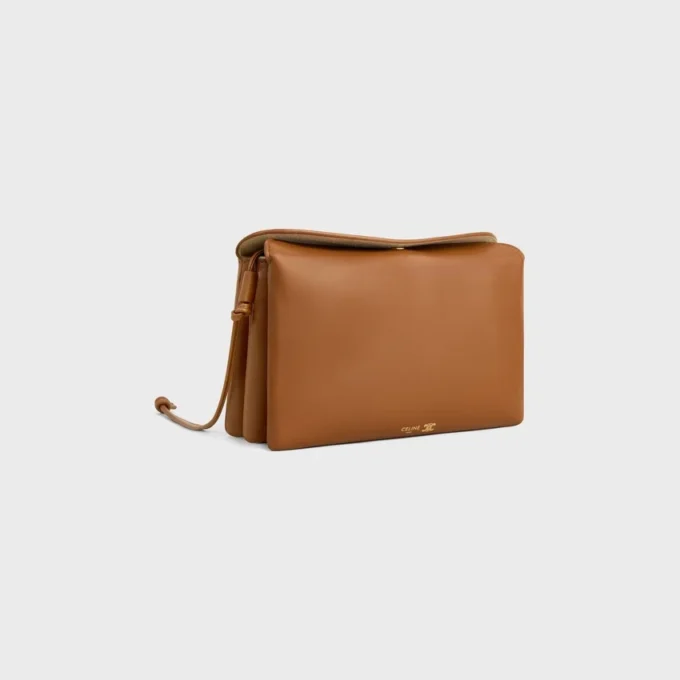 Trio Flap in glad lamsleer
