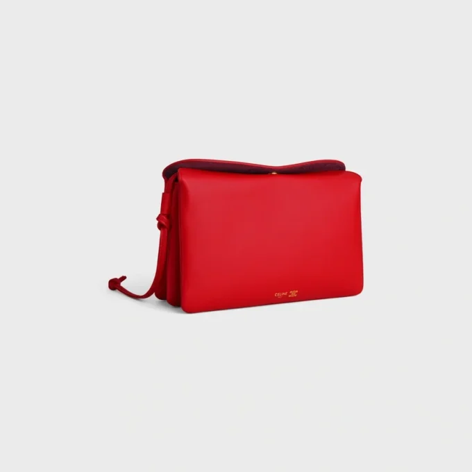 Trio Flap in glad lamsleer