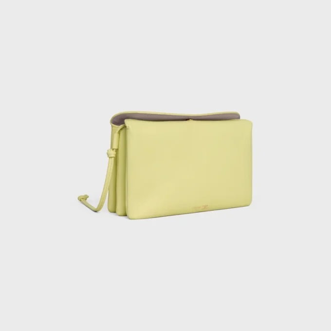 Trio Flap in glad lamsleer