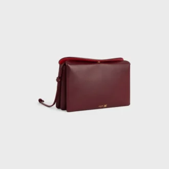 Trio Flap in glad lamsleer