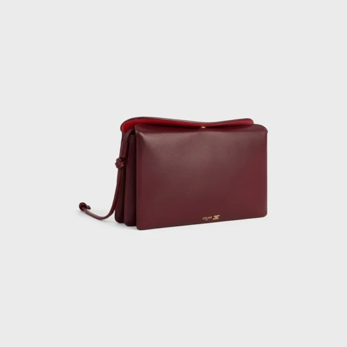 Trio Flap in glad lamsleer