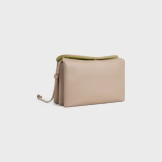Trio Flap in glad lamsleer