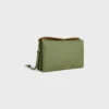 Trio Flap in glad lamsleer