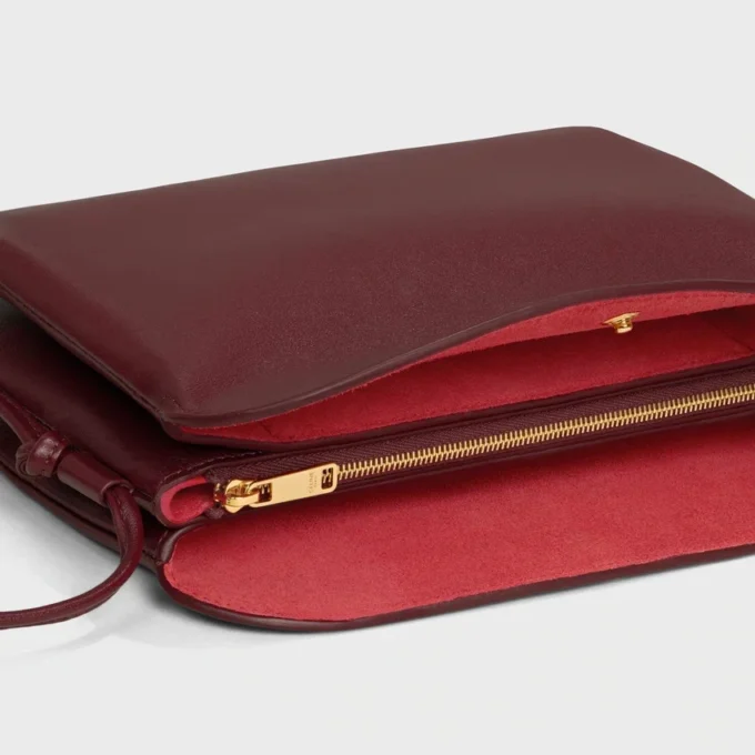 Trio Flap in glad lamsleer