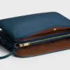 Trio Flap in glad lamsleer