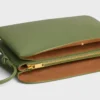 Trio Flap in glad lamsleer