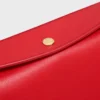 Trio Flap in glad lamsleer