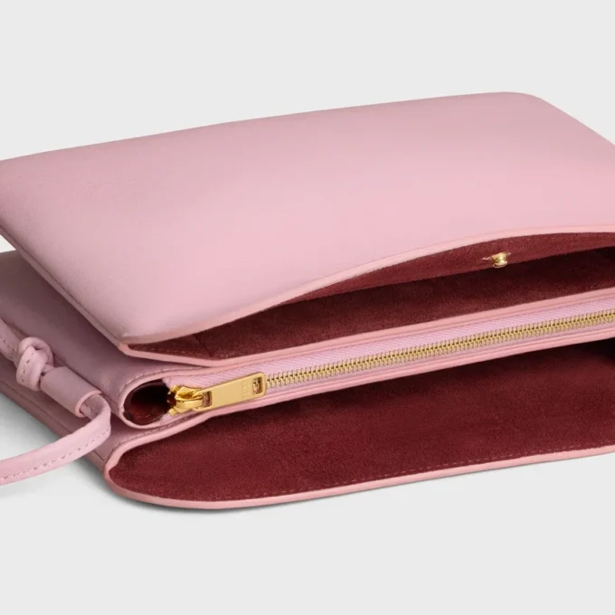 Trio Flap in glad lamsleer