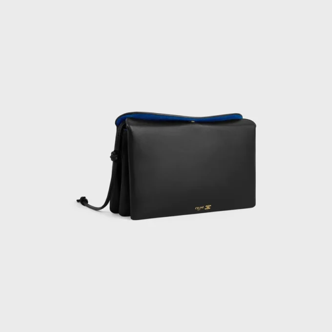 Trio Flap in glad lamsleer