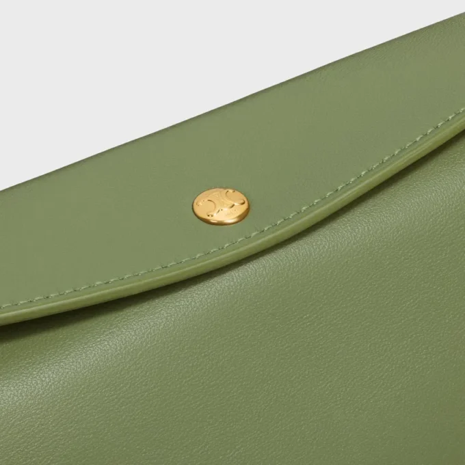 Trio Flap in glad lamsleer
