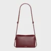 Trio Flap in glad lamsleer