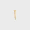 Triomphe asymmetrische manchet in messing met gouden afwerking