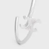 Triomphe asymmetrische manchet in messing met rhodiumafwerking