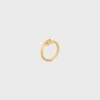 Triomphe asymmetrische ring van messing met gouden afwerking