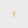Triomphe asymmetrische ring van messing met gouden afwerking