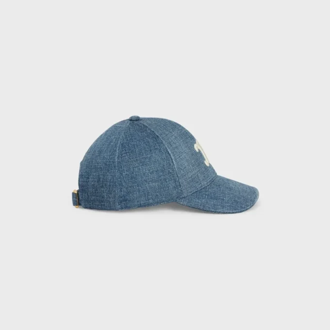 Triomphe-baseballpet in denim Union Wash