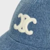 Triomphe-baseballpet in denim Union Wash