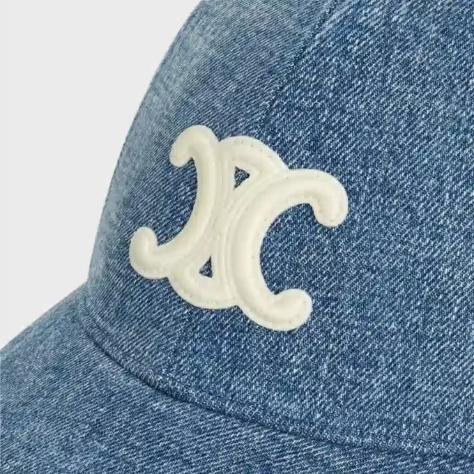Triomphe-baseballpet in denim Union Wash