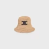 Triomphe-buckethoed van raffia