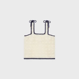Triomphe Crop Top van gehaakt katoen