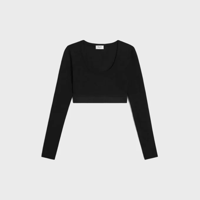 Triomphe Crop Top van sportieve viscose
