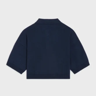 Triomphe cropped polo van wol