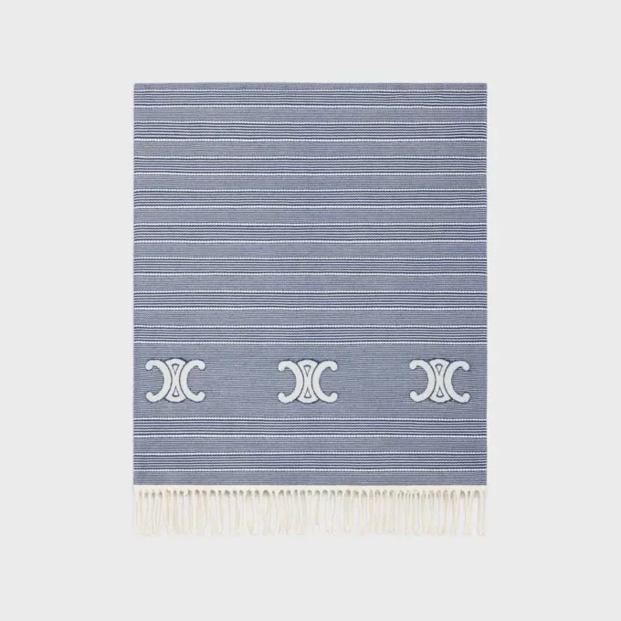 Triomphe Fouta van gestreept katoen