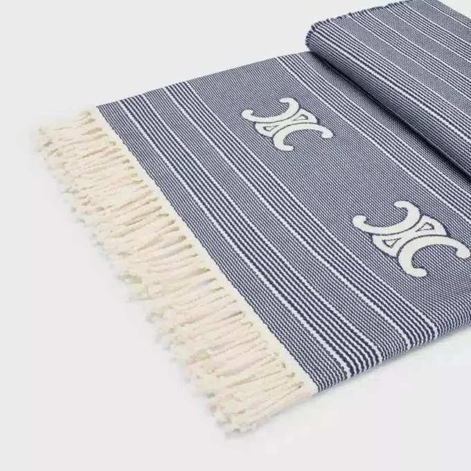 Triomphe Fouta van gestreept katoen