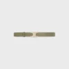 Triomphe-gesp van messing met strass en omkeerbare riem van 25 mm in Taurillon