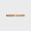 Triomphe-gesp van messing met strass en omkeerbare riem van 25 mm in Taurillon