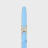Triomphe-gesp van messing met strass en omkeerbare riem van 25 mm in Taurillon