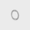 Triomphe Gourmette-armband van messing met rhodiumafwerking