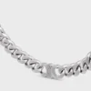 Triomphe Gourmette-ketting van messing met rhodiumafwerking
