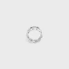 Triomphe Gourmette-ring van messing met rhodiumafwerking