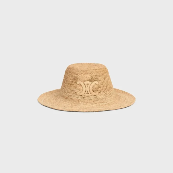 Triomphe-hoed van raffia
