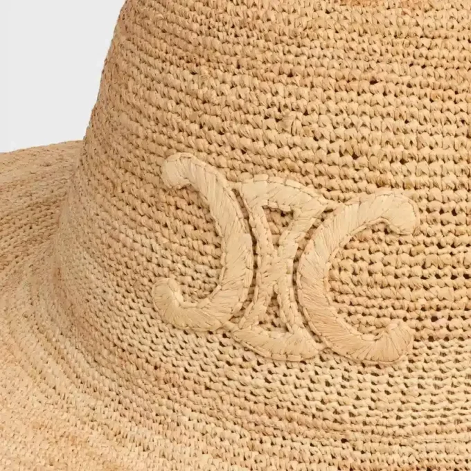 Triomphe-hoed van raffia