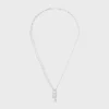Triomphe Lock-ketting van messing met rhodiumafwerking