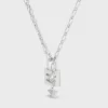 Triomphe Lock-ketting van messing met rhodiumafwerking
