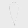 Triomphe Lock-ketting van messing met rhodiumafwerking