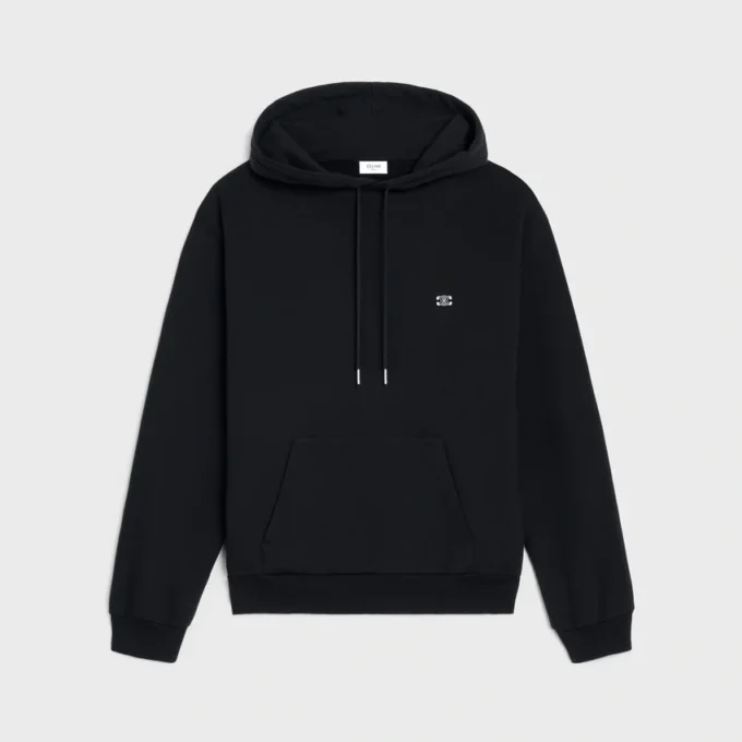 Triomphe losse hoodie van kasjmier en katoen